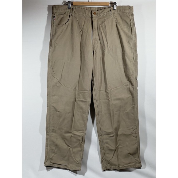 Carhartt Other - Carhartt Cargo Pants Mens 42x30 Tan FRB 159 Carpenter